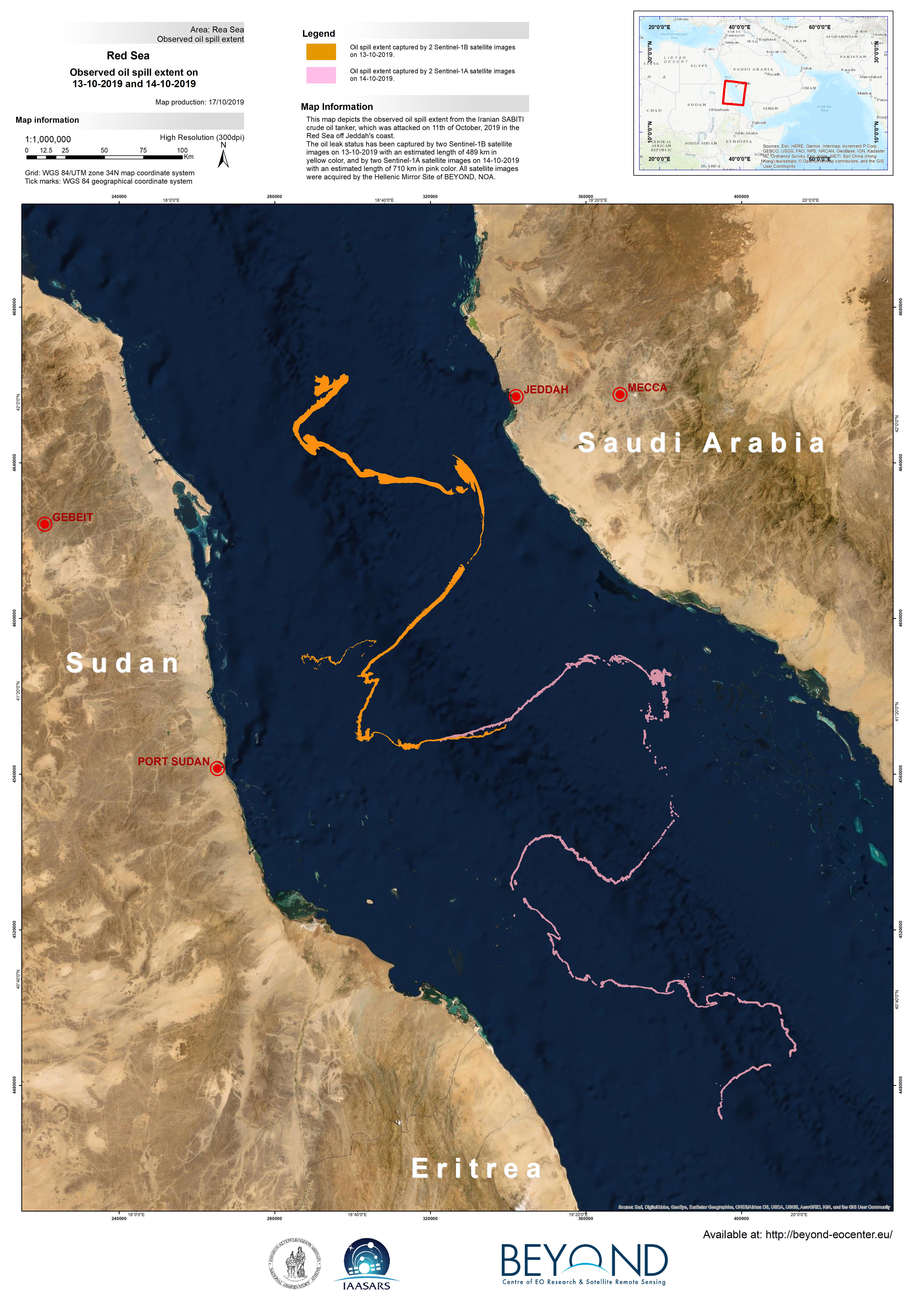 red sea map of n