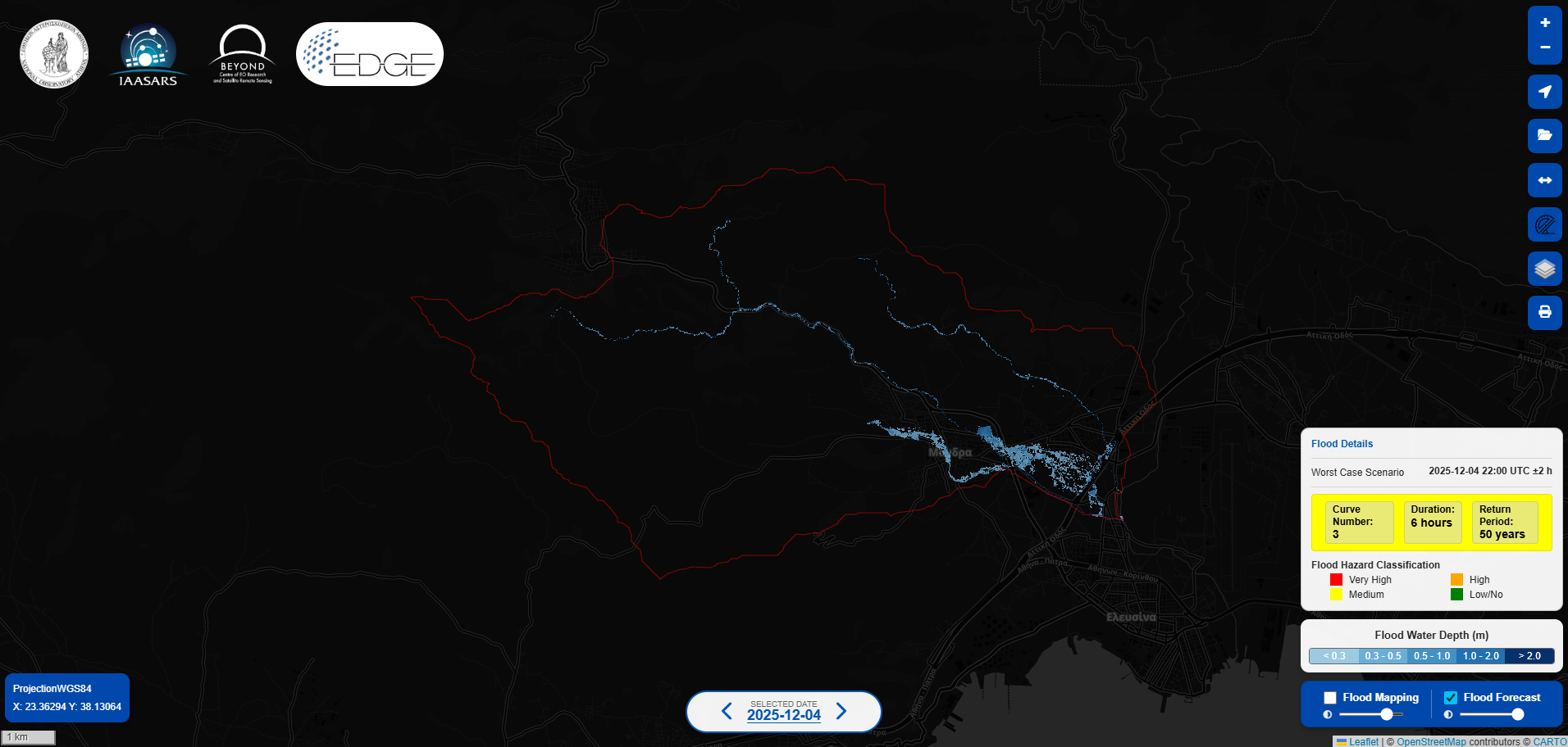 FloodHub Diachronic Mapping